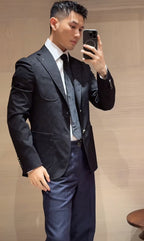 2026 new model LY logo jacquard suit jacket (BB845-D25)