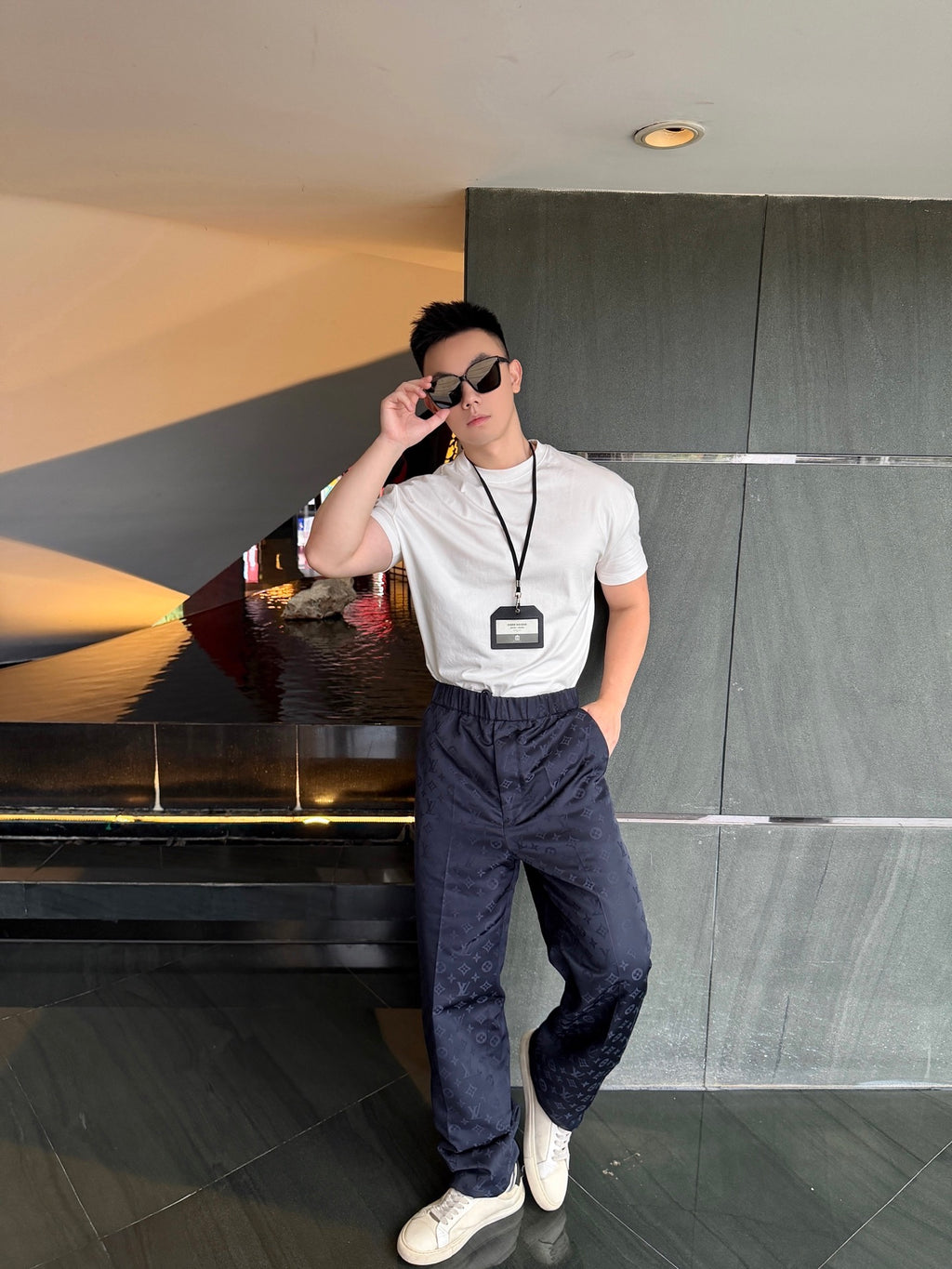 2026 new model LY logo jacquard suit pants (BB910-B85)