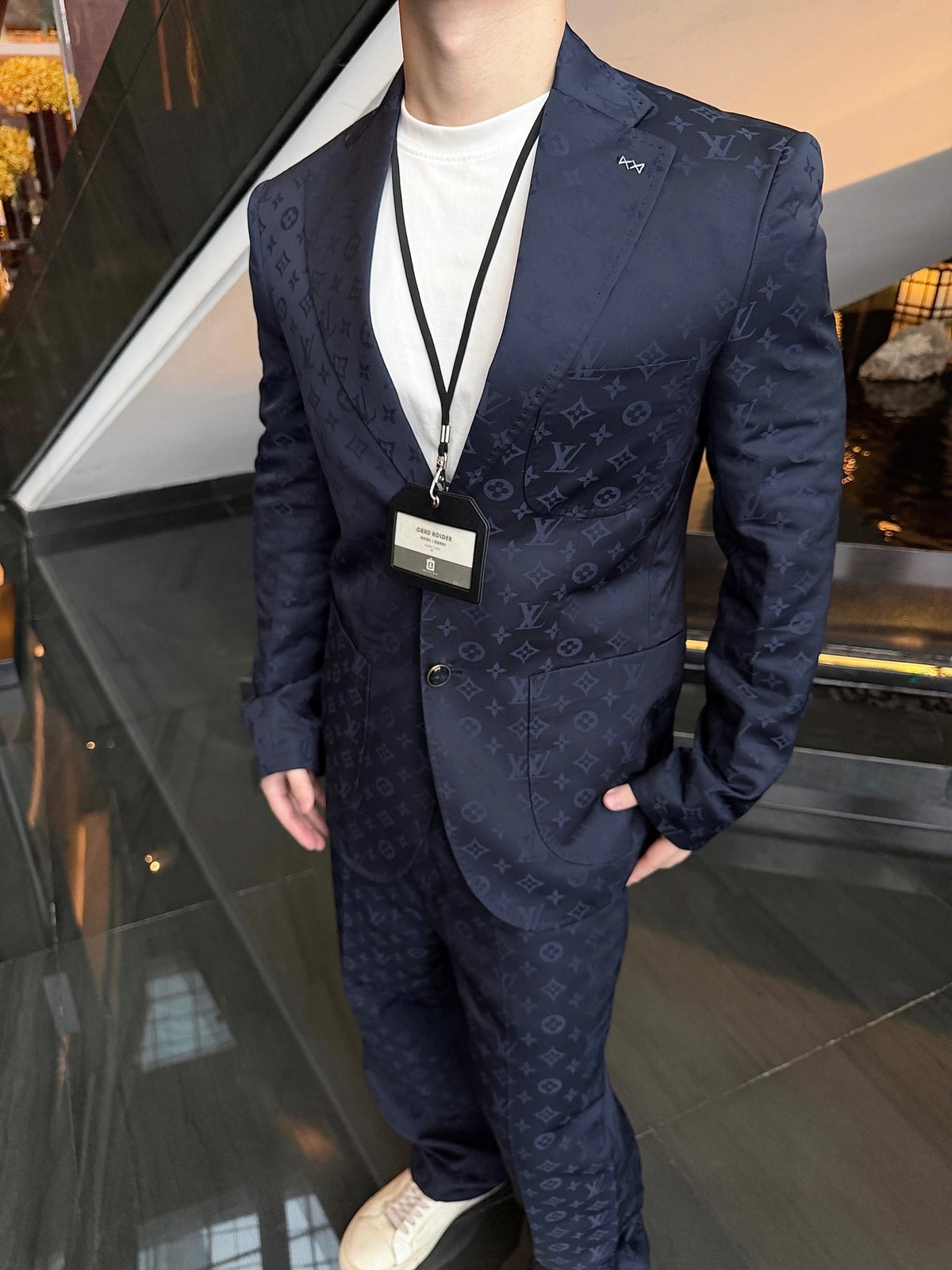 2026 new model LY logo jacquard suit jacket (BB845-D25)