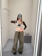 2026 New Model Acn Embroidered Logo Graffiti Pants (BB4011-B65)