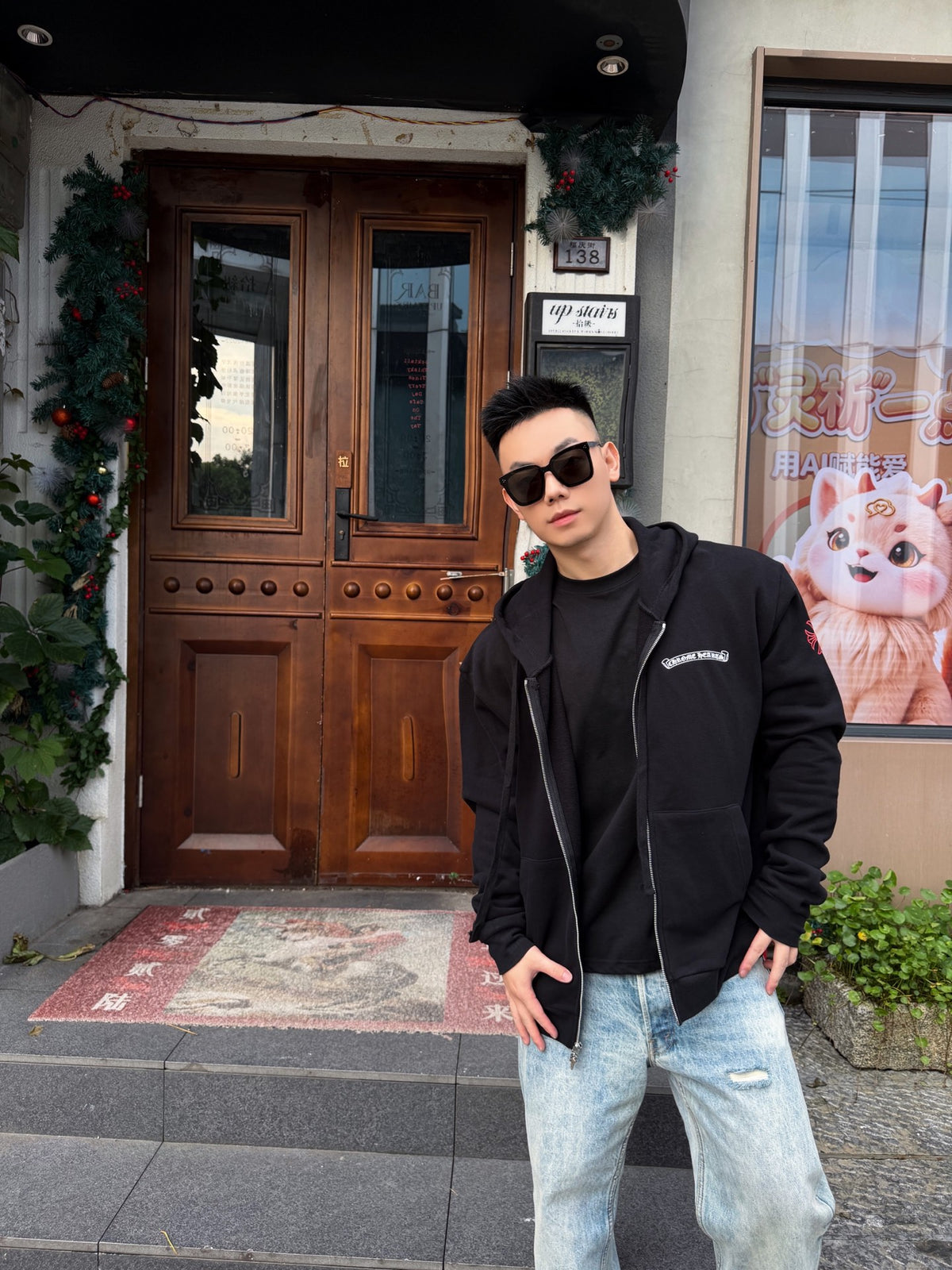 2026 New Model CH Letter-Printed Zipper Jacket (AA1001-B10)