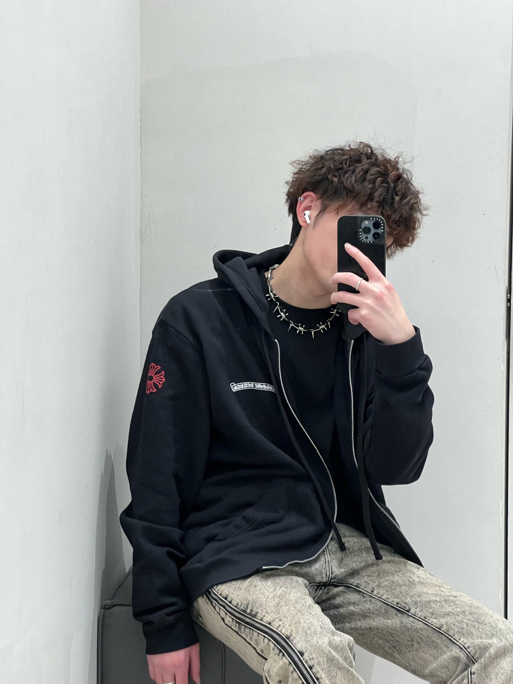 2026 New Model CH Letter-Printed Zipper Jacket (AA1001-B10)