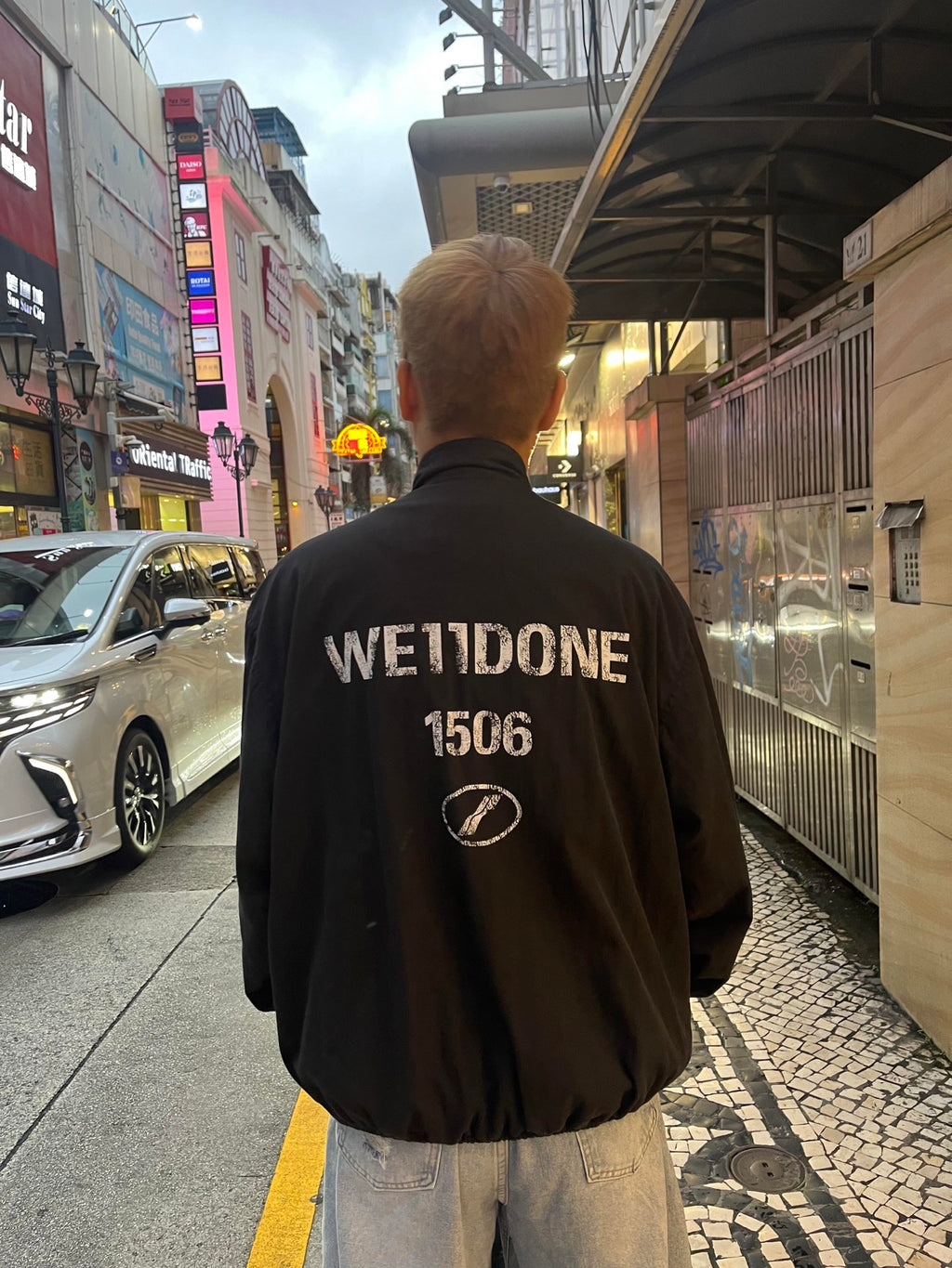 2026 new model WE11 vintage logo crew-neck jacket (AA1014-B40)
