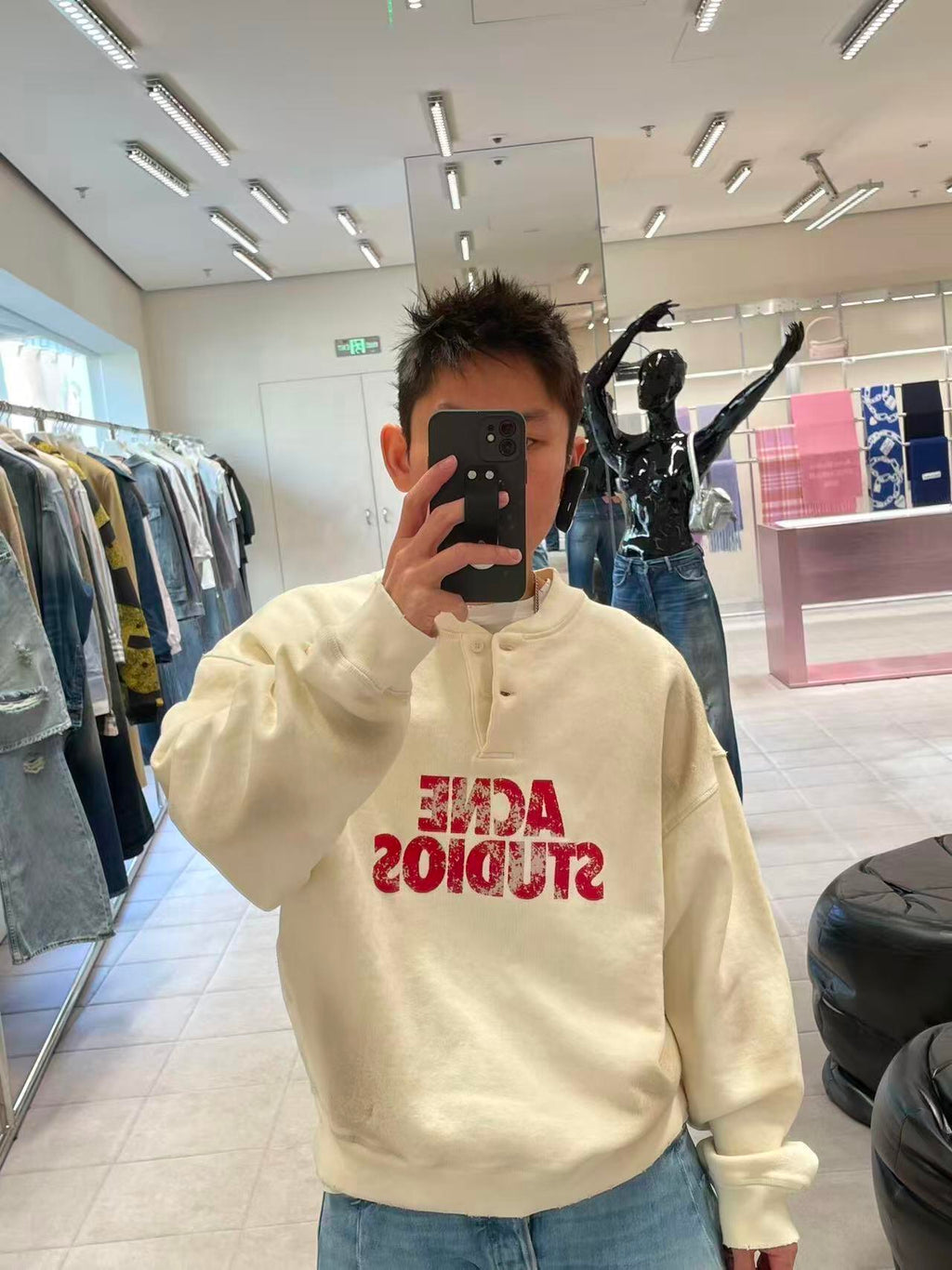2026 new model Acn logo printed distressed hoodie (CC999-B65)