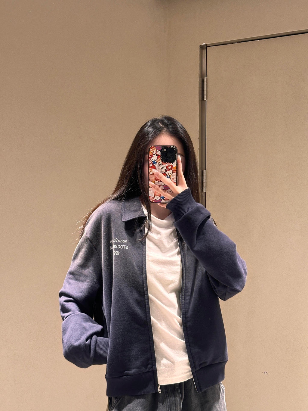 2026 new model Acn logo print distressed jacket (CC7009-B55)