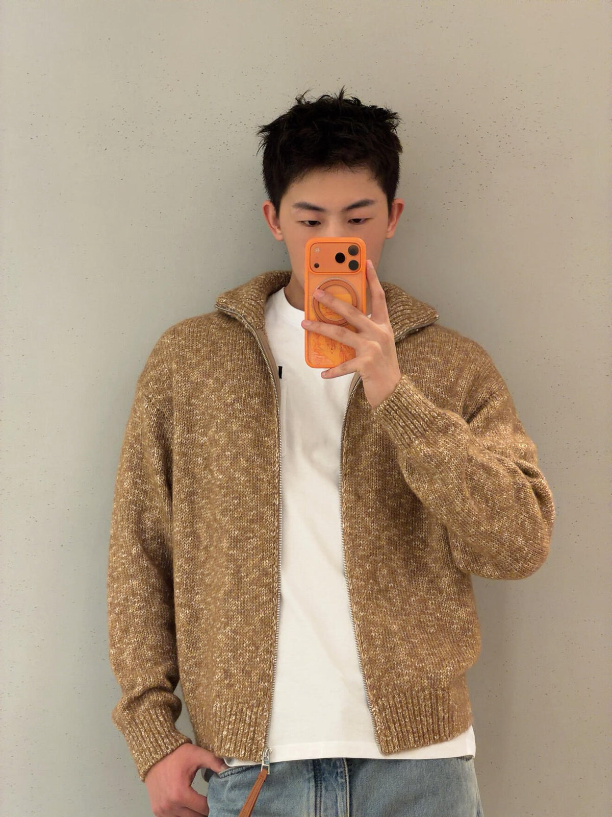 2026 New Style Way Plaid Sweater Coat (AA677-C05)