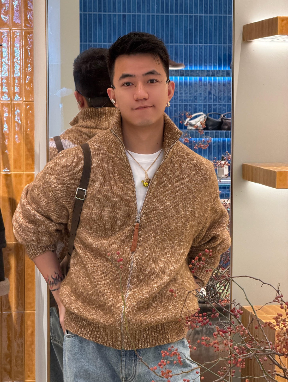 2026 New Style Way Plaid Sweater Coat (AA677-C05)