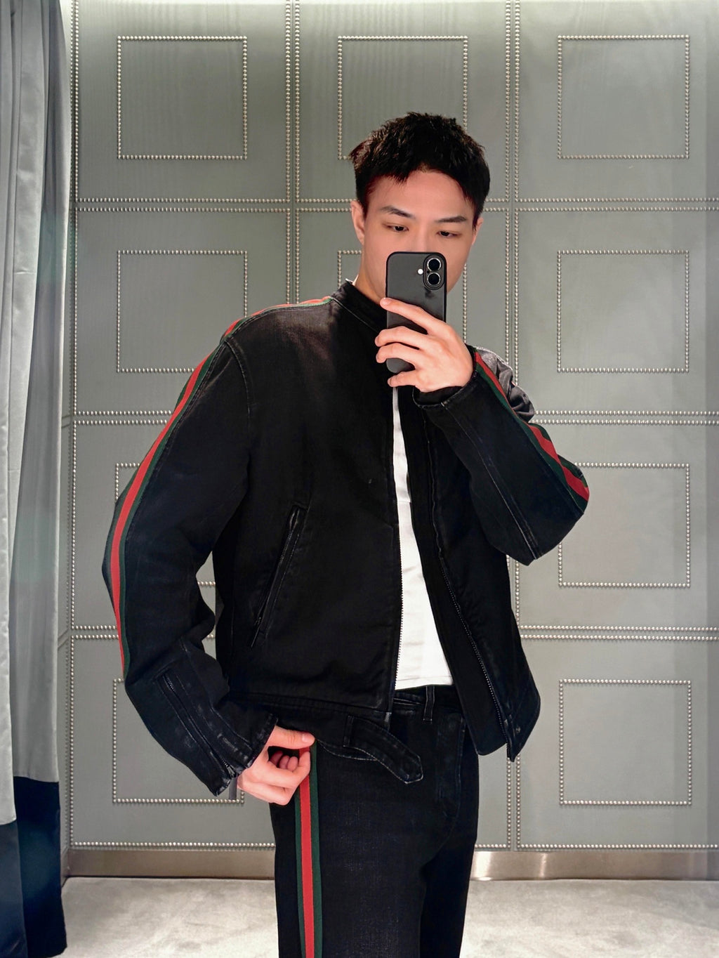 2026 new model GU belted jeans (BB4016-B85)
