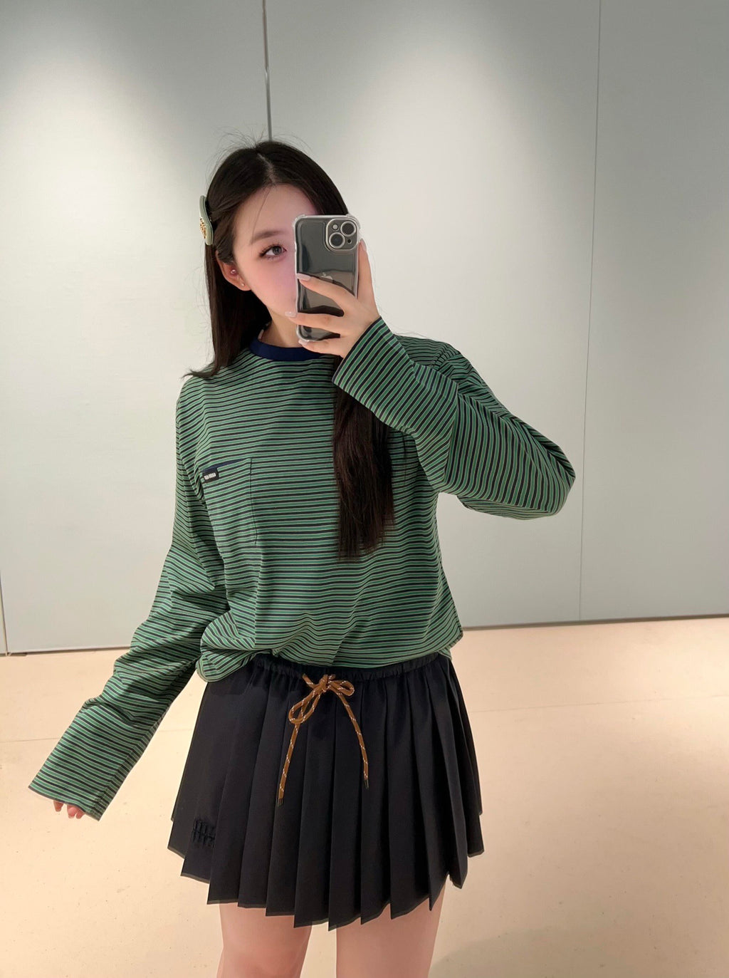 2026 Women's MM Logo Striped Long-Sleeved (FF816)