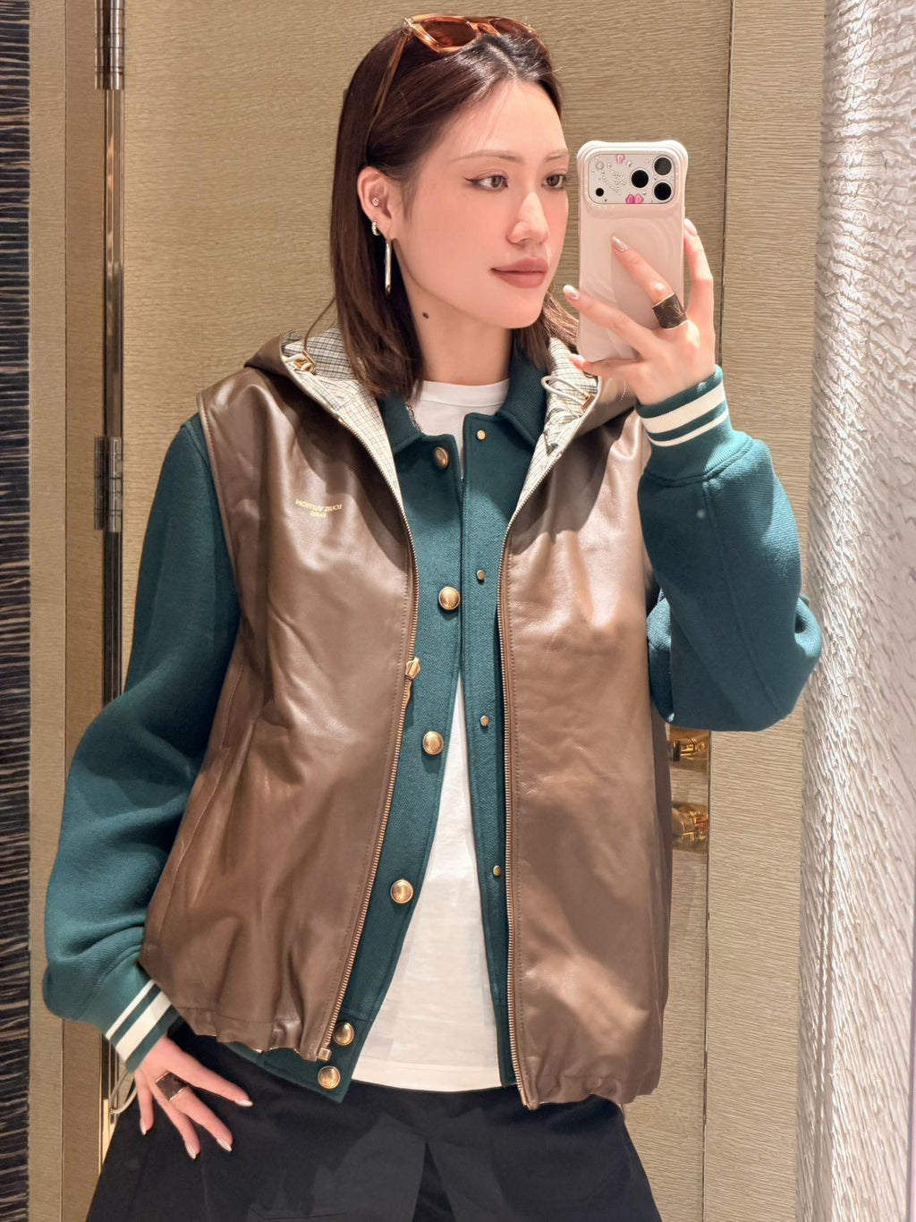 2026 New Model LY Check Double-sided Leather Jacket (AA630-C05)