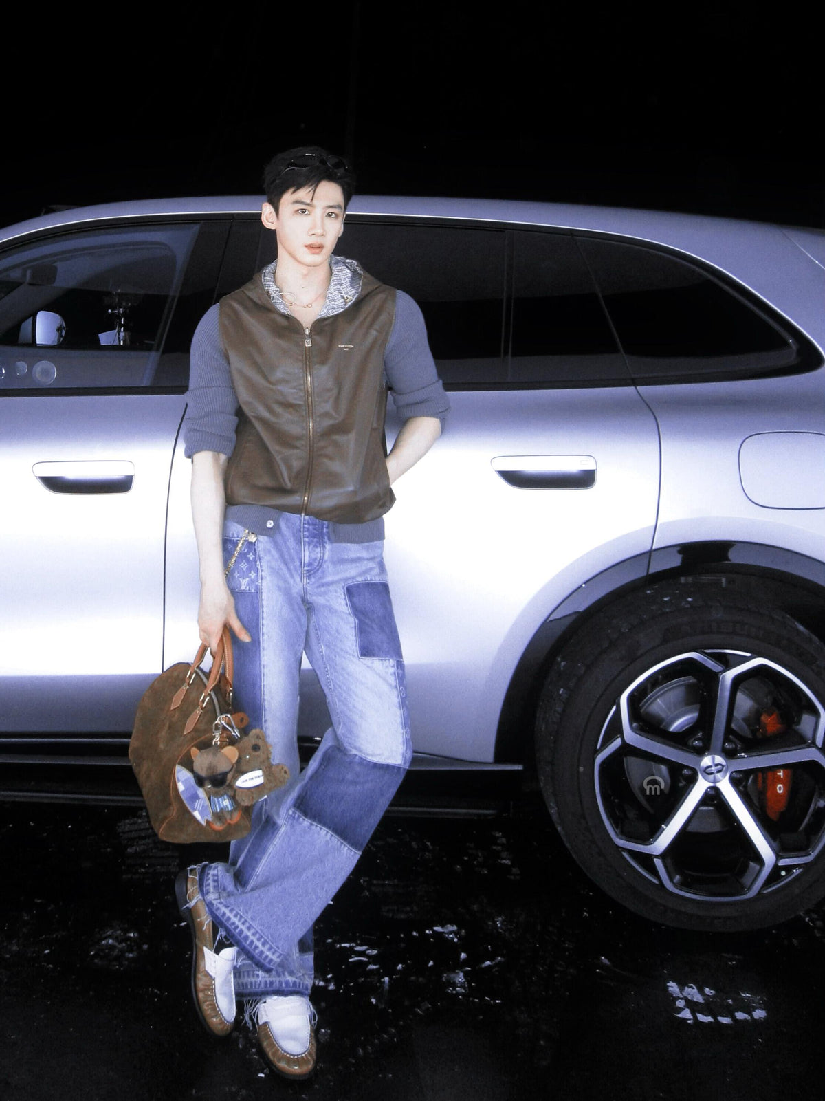 2026 New Model LY Check Double-sided Leather Jacket (AA630-C05)