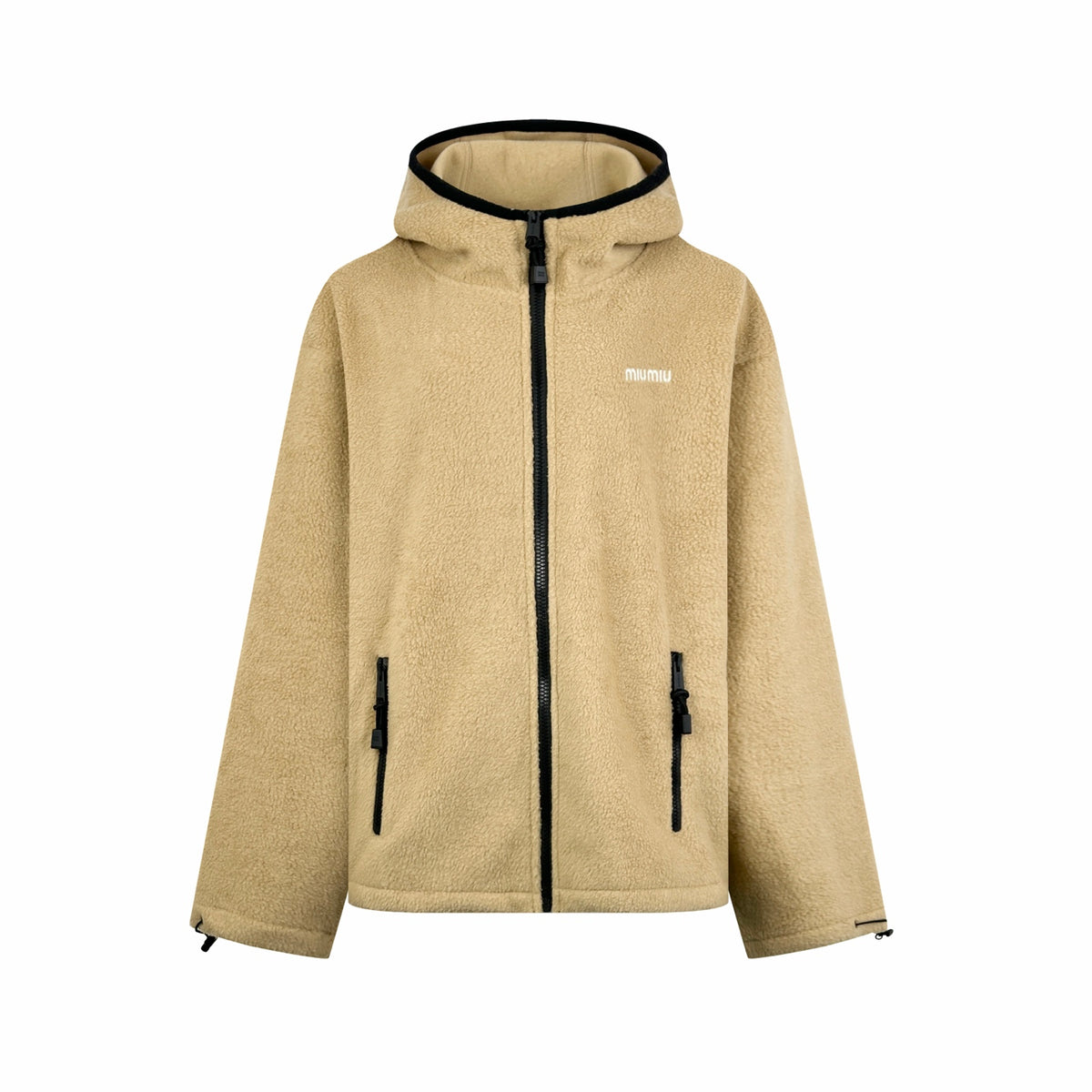 2026 Women's MM Embroidered Logo Hooded Coat (FF821)