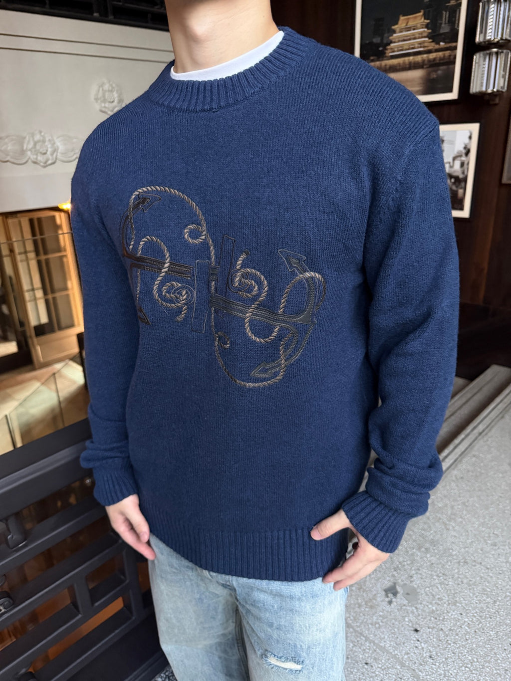 2026 New Model H-shaped Embroidered Sweater (AA691-B35)