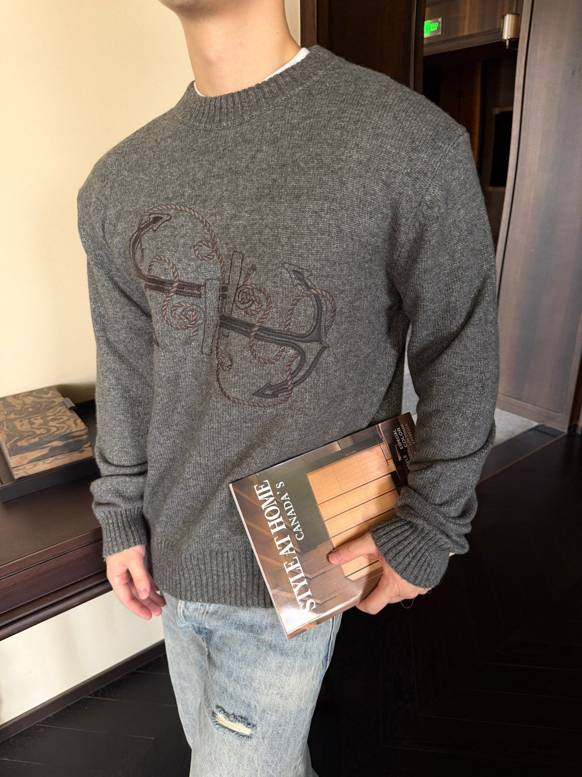 2026 New Model H-shaped Embroidered Sweater (AA691-B35)