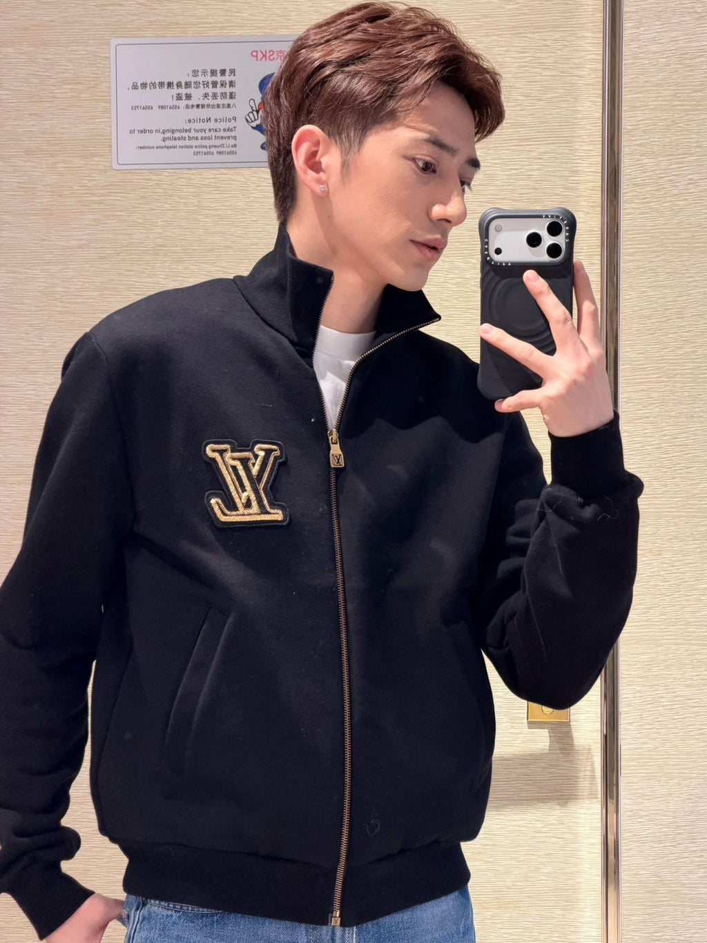 2026 new model LY logo bead-studded zipper coat (AA694-B75)