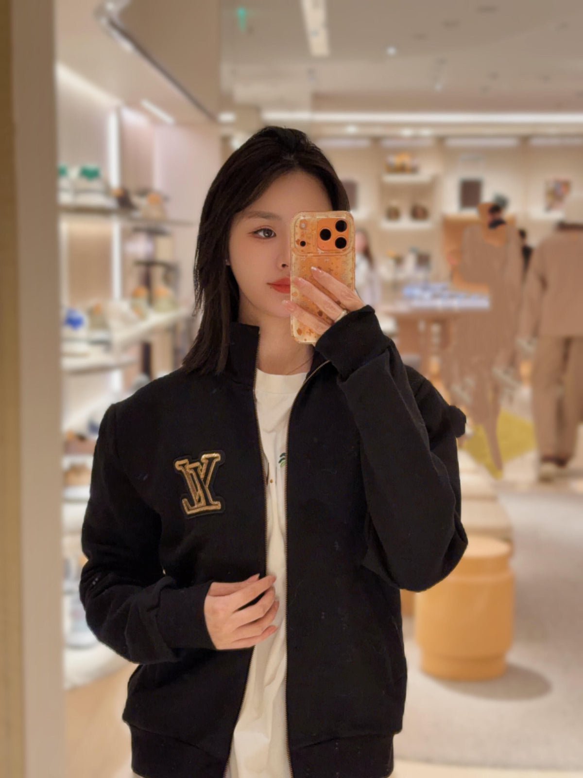 2026 new model LY logo bead-studded zipper coat (AA694-B75)