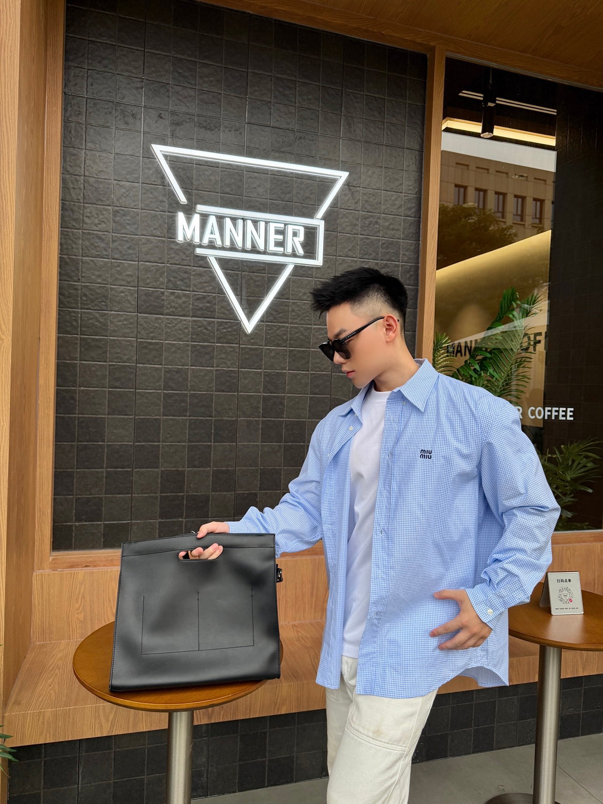 2026 new model MM logo checked shirt (CC7022-B40)