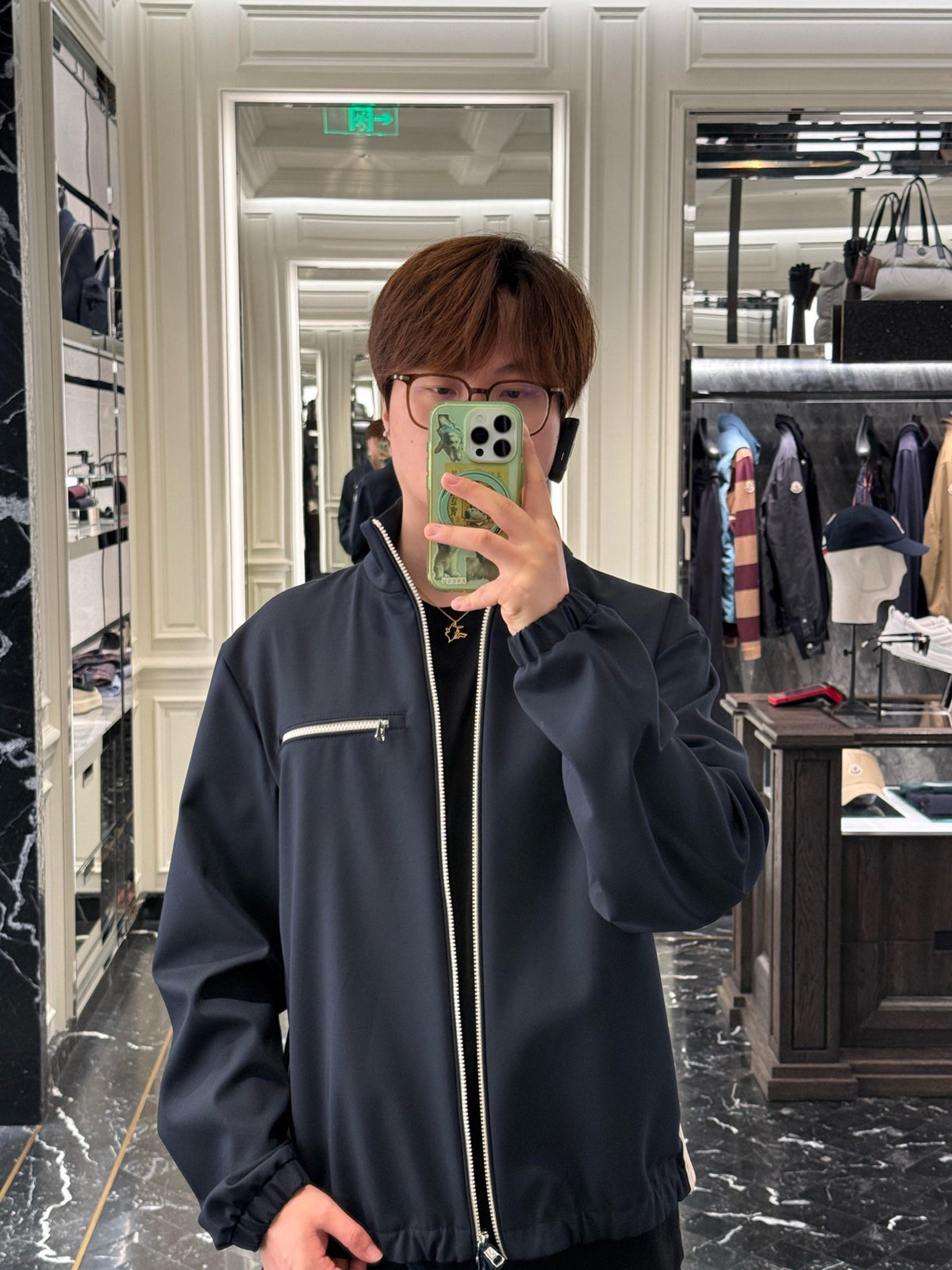 2026 New Model Mon Logo Pocket Zip-Up Jacket (AA1023-B70)