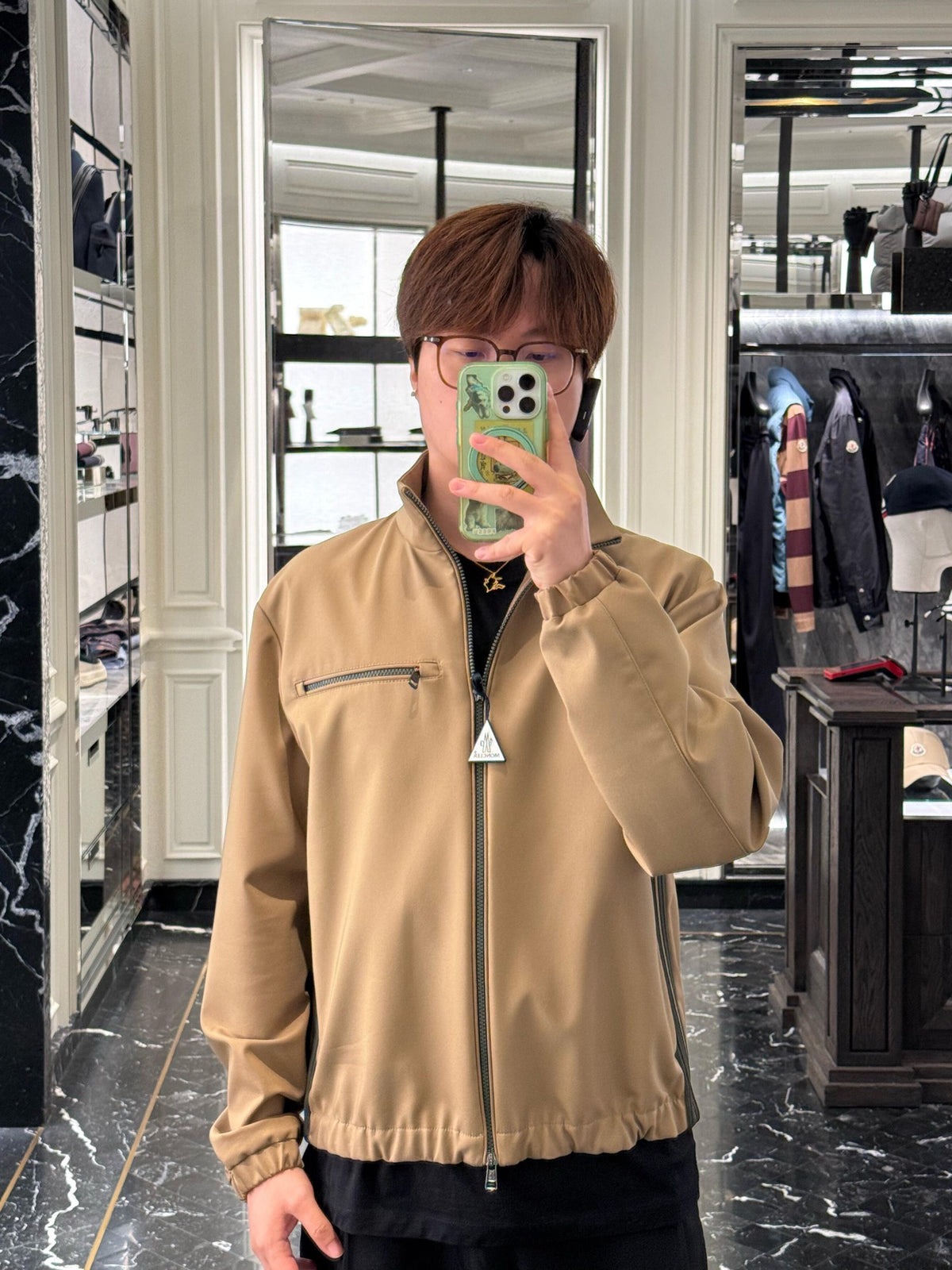 2026 New Model Mon Logo Pocket Zip-Up Jacket (AA1023-B70)