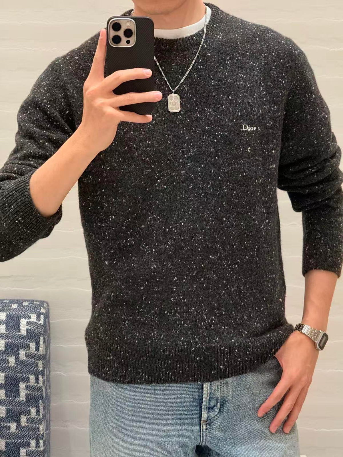 2026 New Style CD Embroidered Blending Sweater (AA1010-B25)