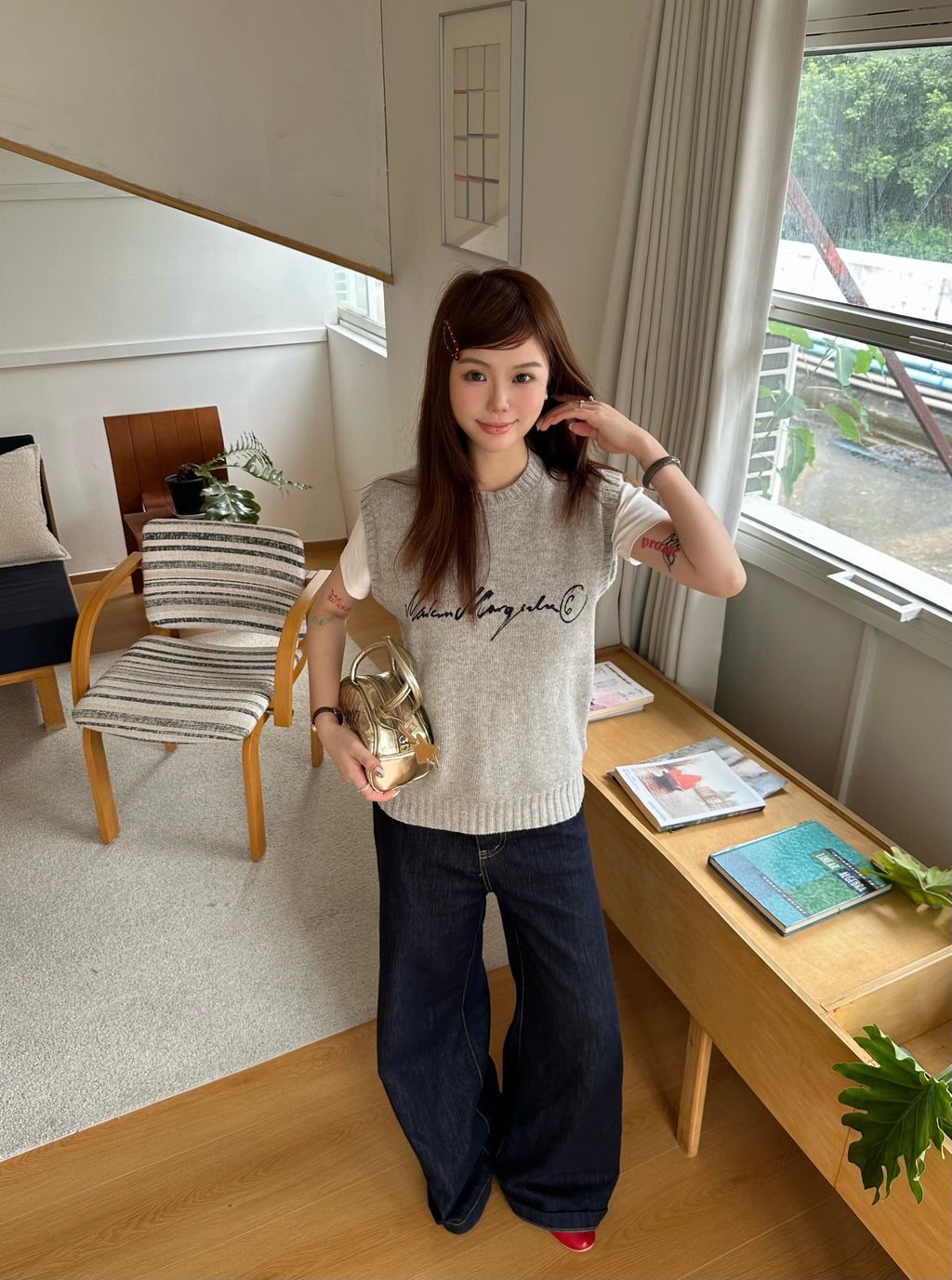 2026 Women's Mai Printed Sweater Blouse (DD186)