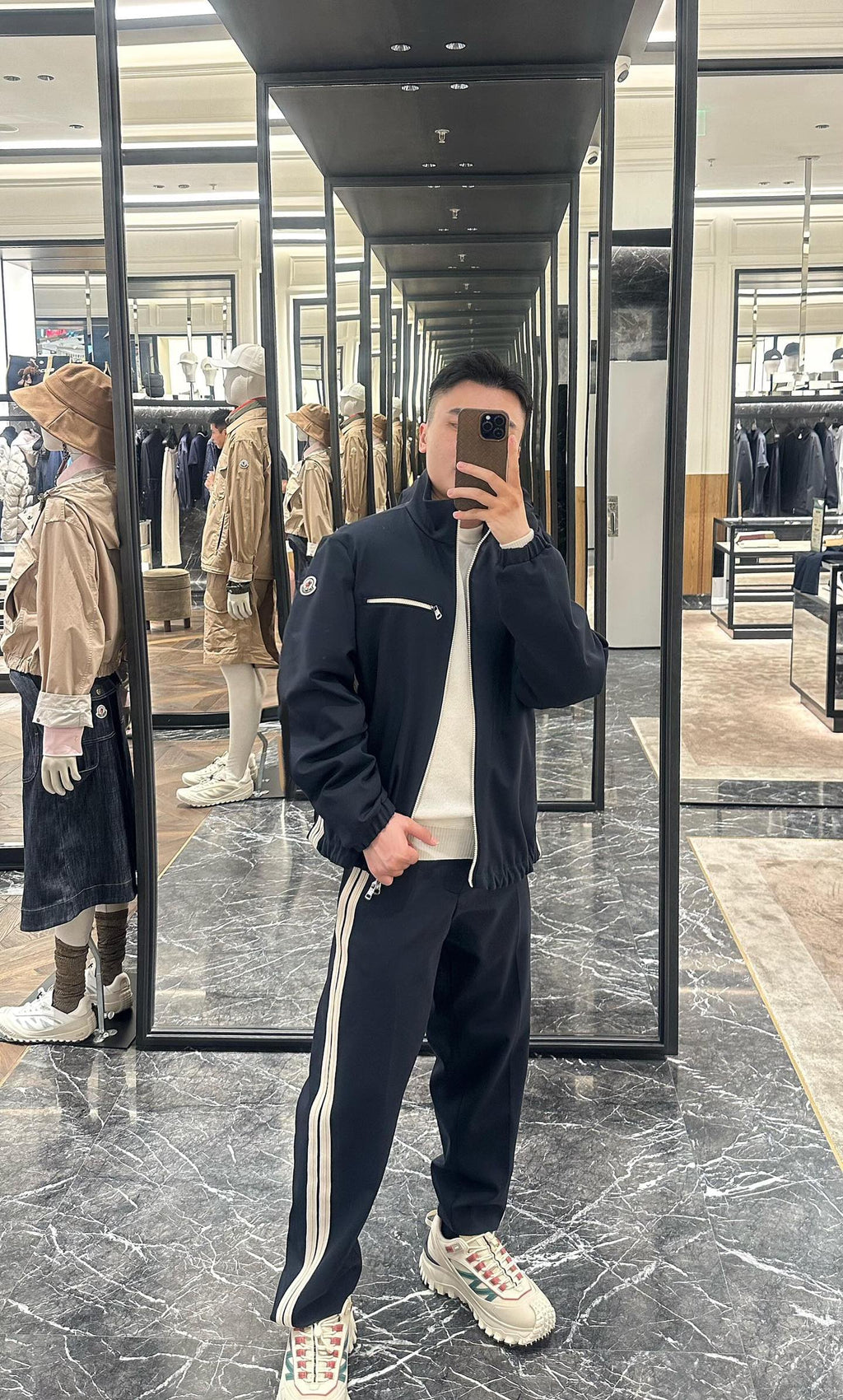2026 New Model Mon Logo Striped Pants (BB4045-B30)