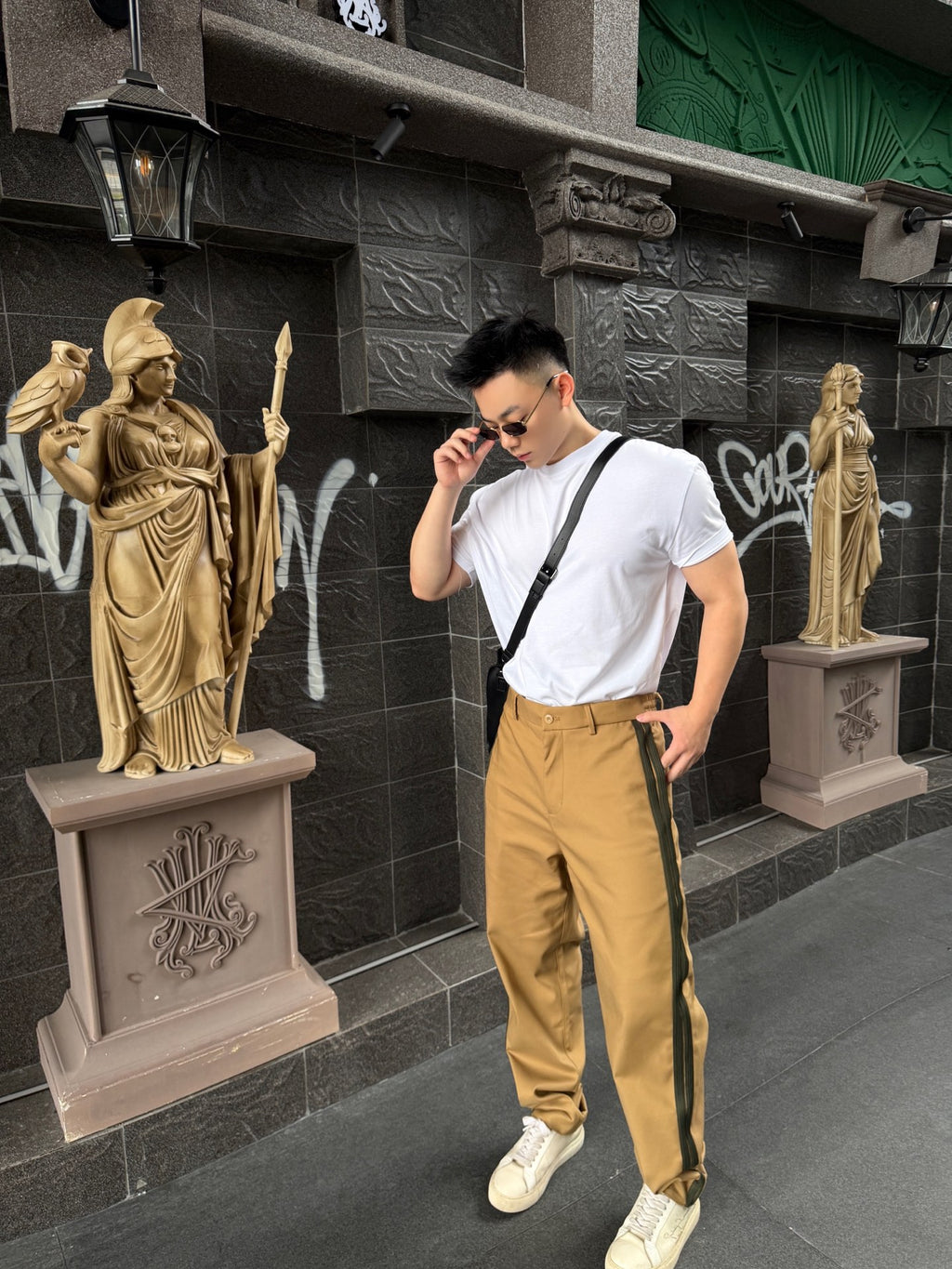 2026 New Model Mon Logo Striped Pants (BB4045-B30)