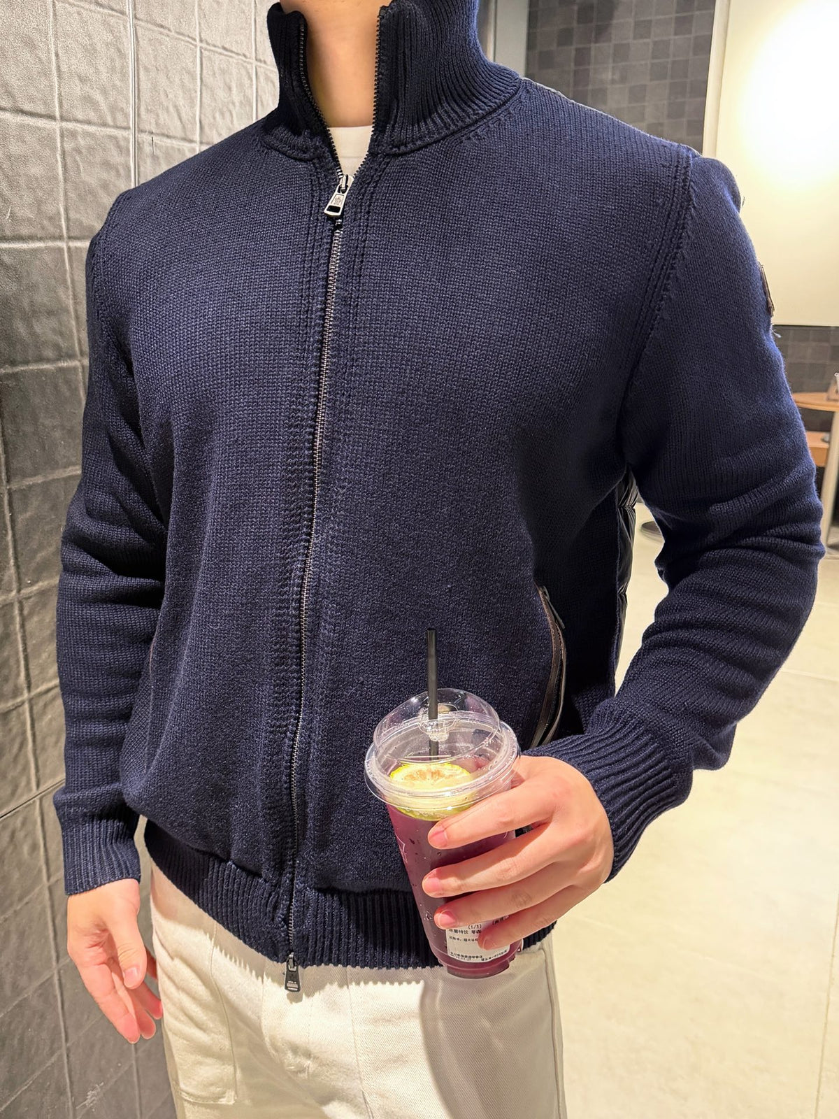 2026 New Model Mon Logo Sweater with Quilted Down Jacket (AA634-C80)