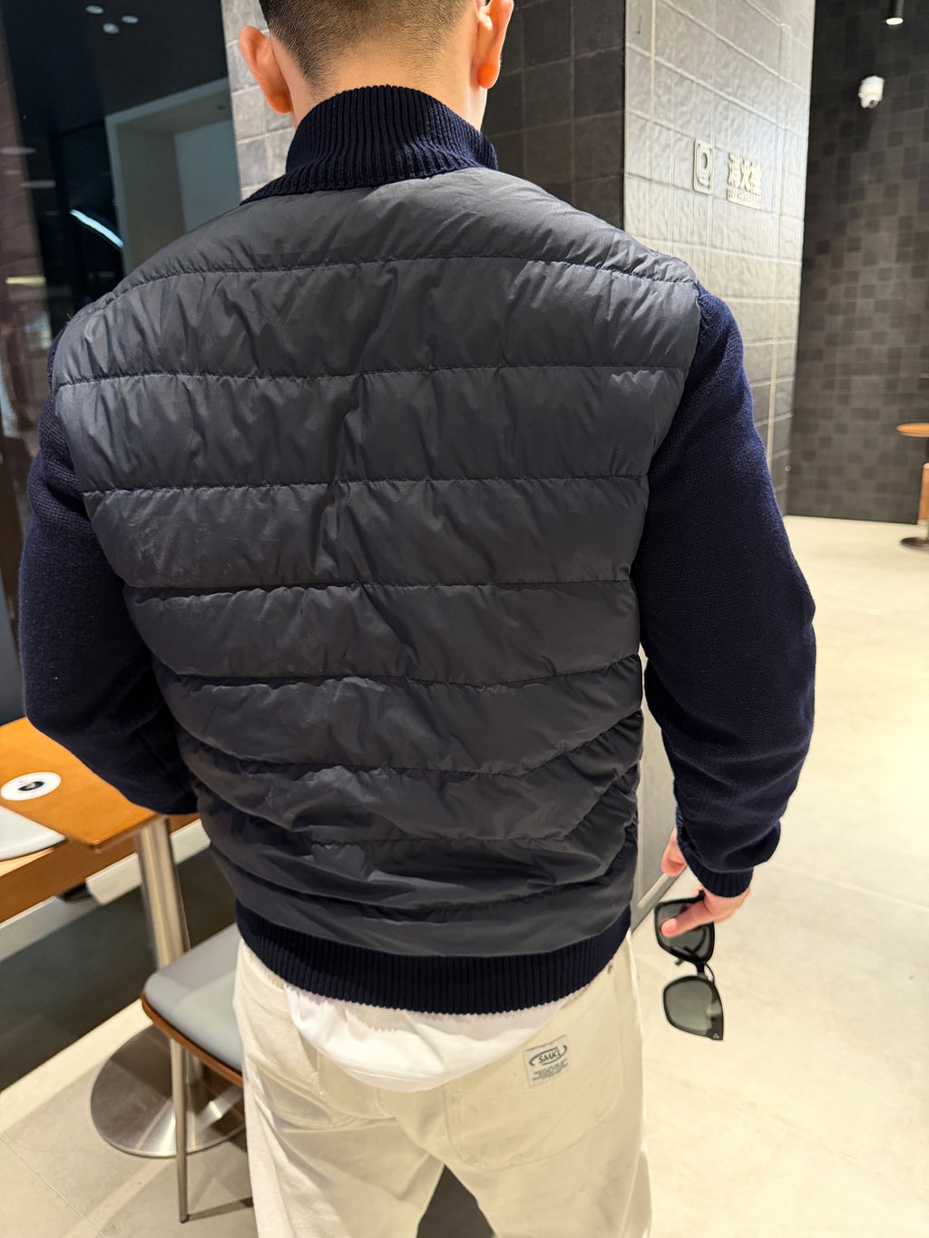 2026 New Model Mon Logo Sweater with Quilted Down Jacket (AA634-C80)