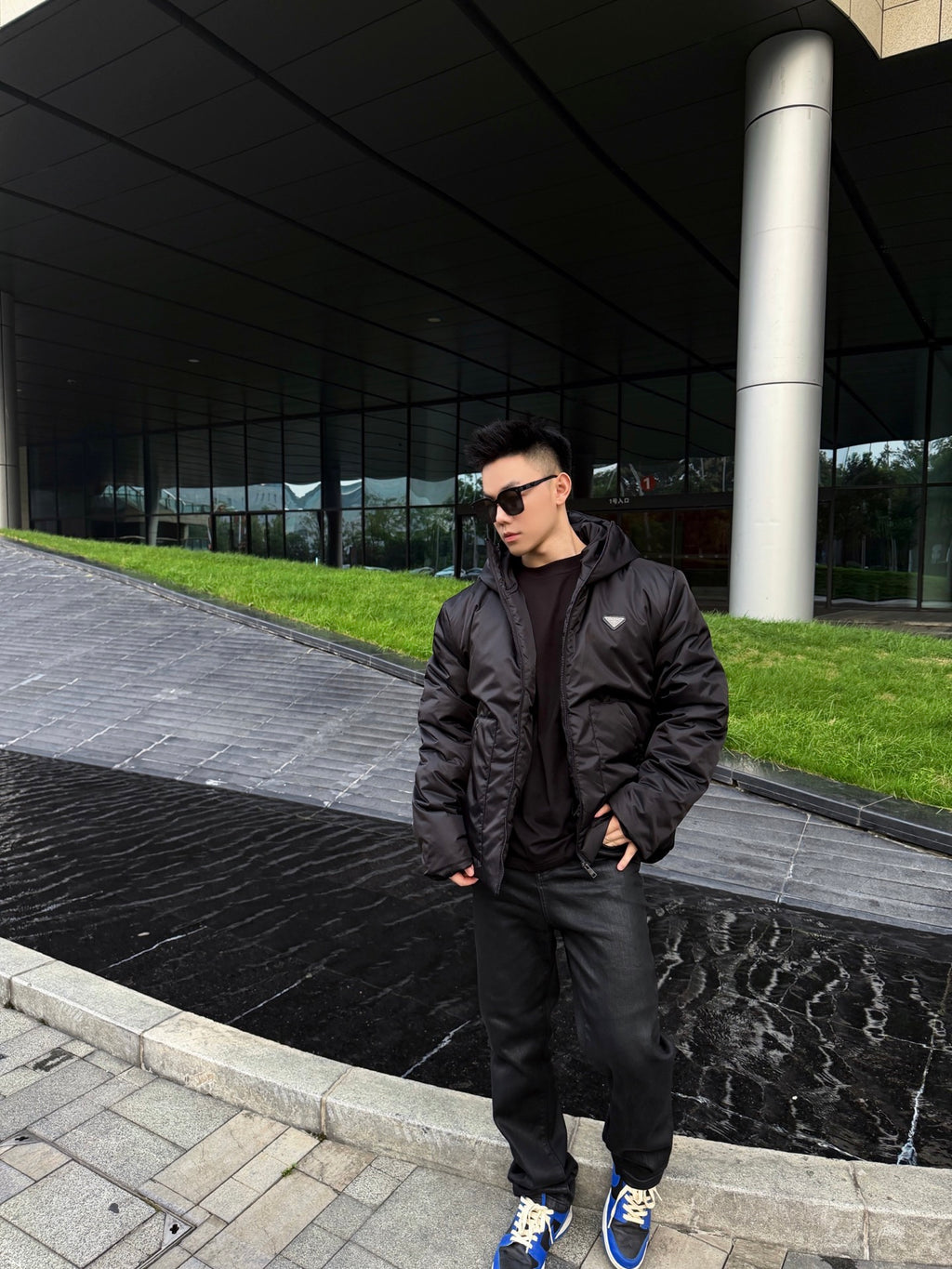 2026 New Model Triangle Brand Hooded Cotton Jacket (BB4038-C45)