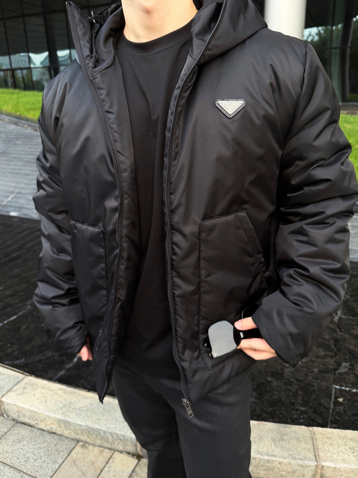 2026 New Model Triangle Brand Hooded Cotton Jacket (BB4038-C45)