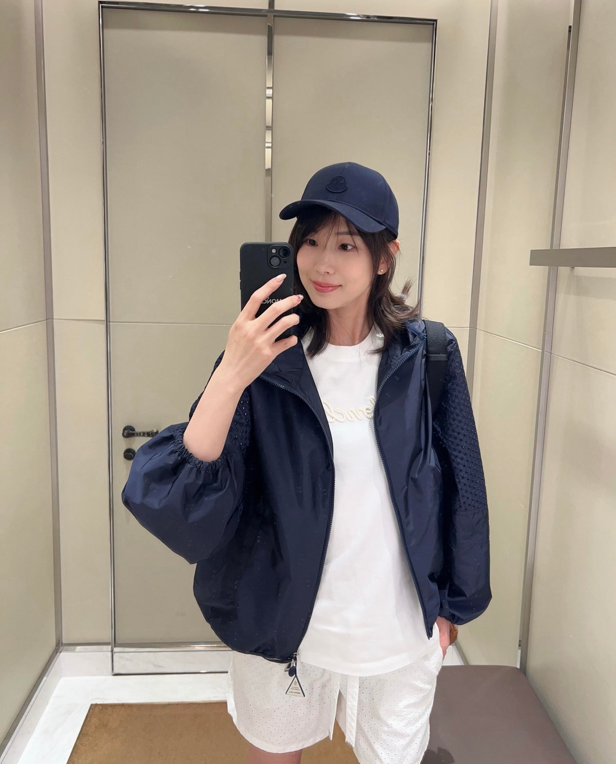 2026 Women's Mon Logo Hollowed-out Hooded Jacket (DD175)