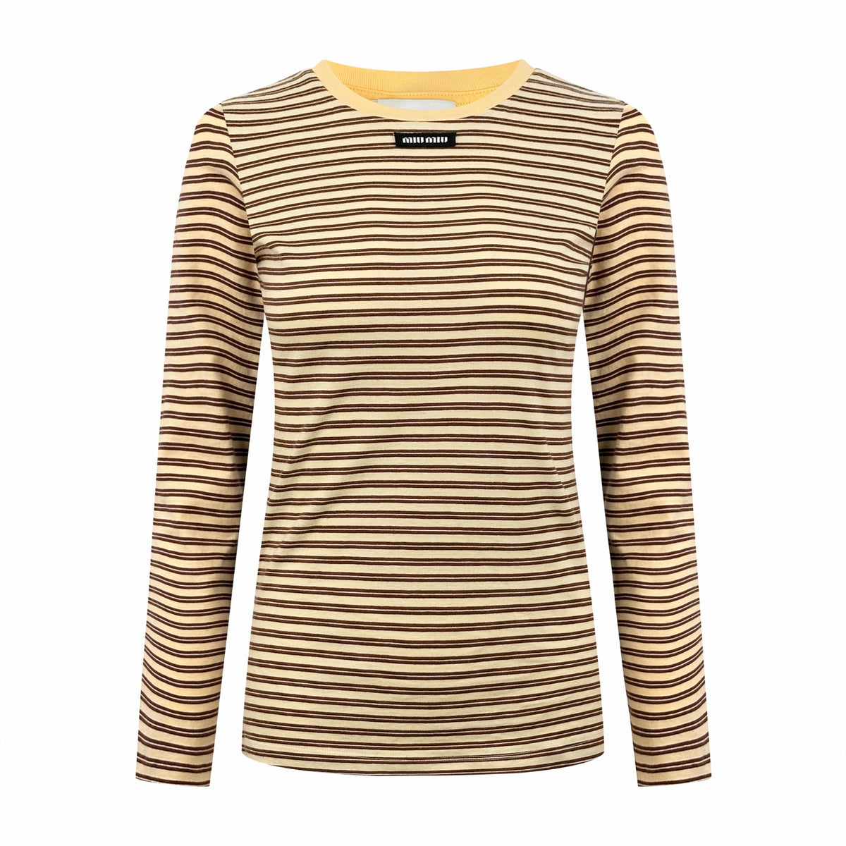 2026 Women's MM Logo Striped Long-Sleeved (FF844)
