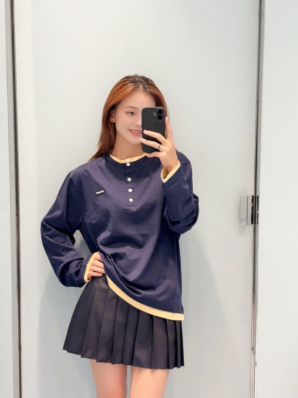 2026 Women's MM Logo Henry Collar Long Sleeve (FF846)