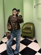 2026 Women's Triangle Brand Triangle Mark Drawstring Round Neck Jacket (FF838)
