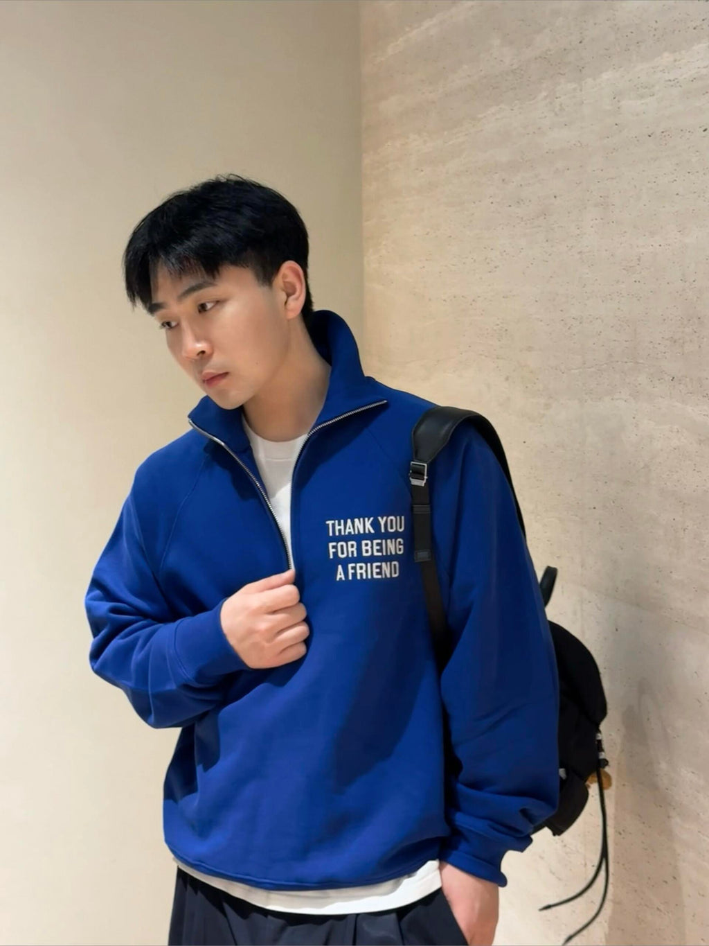 2026 New Model Heart A Embroidered Half-Zip Sweatshirt (AA1029-B15)