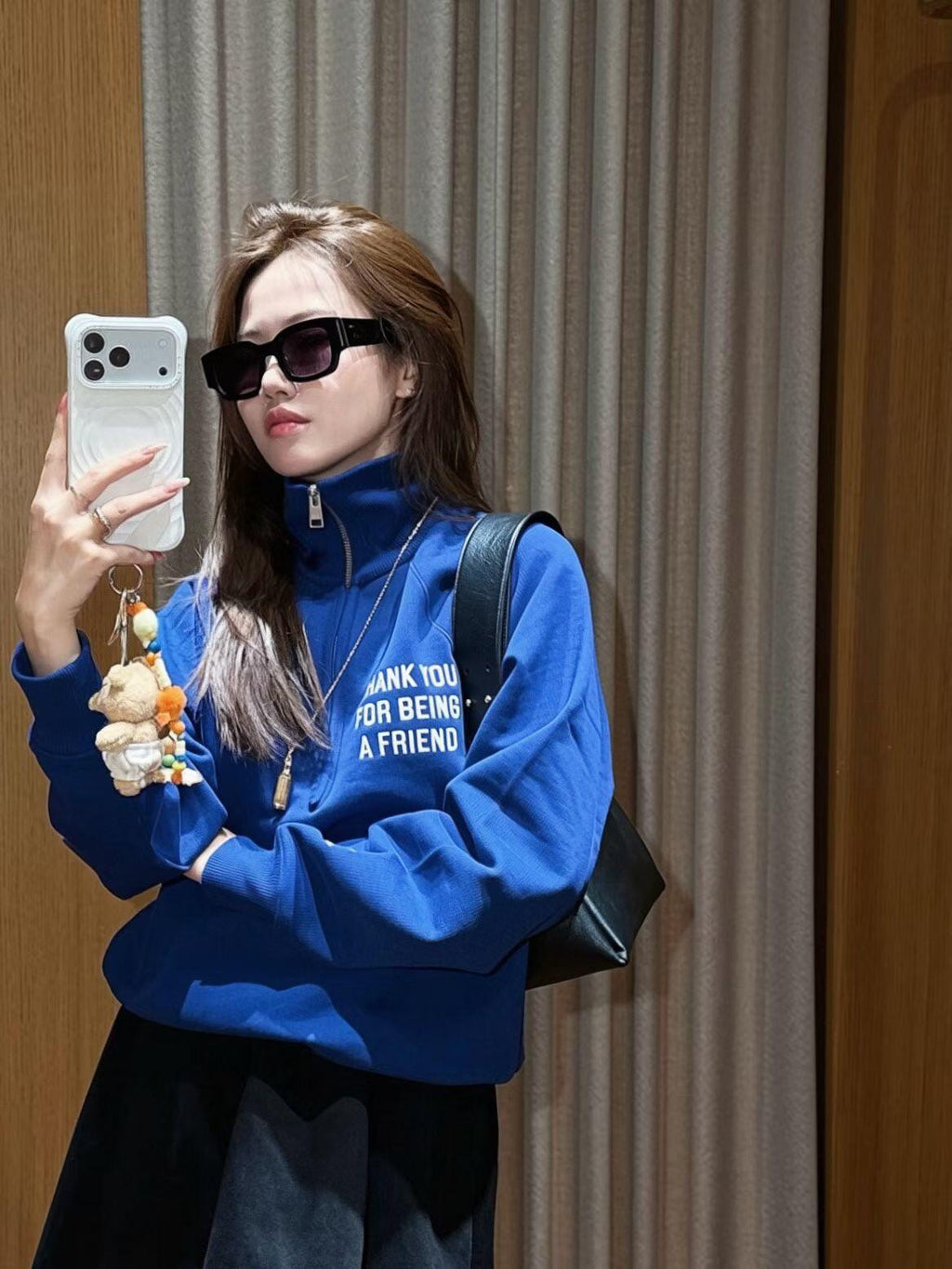 2026 New Model Heart A Embroidered Half-Zip Sweatshirt (AA1029-B15)