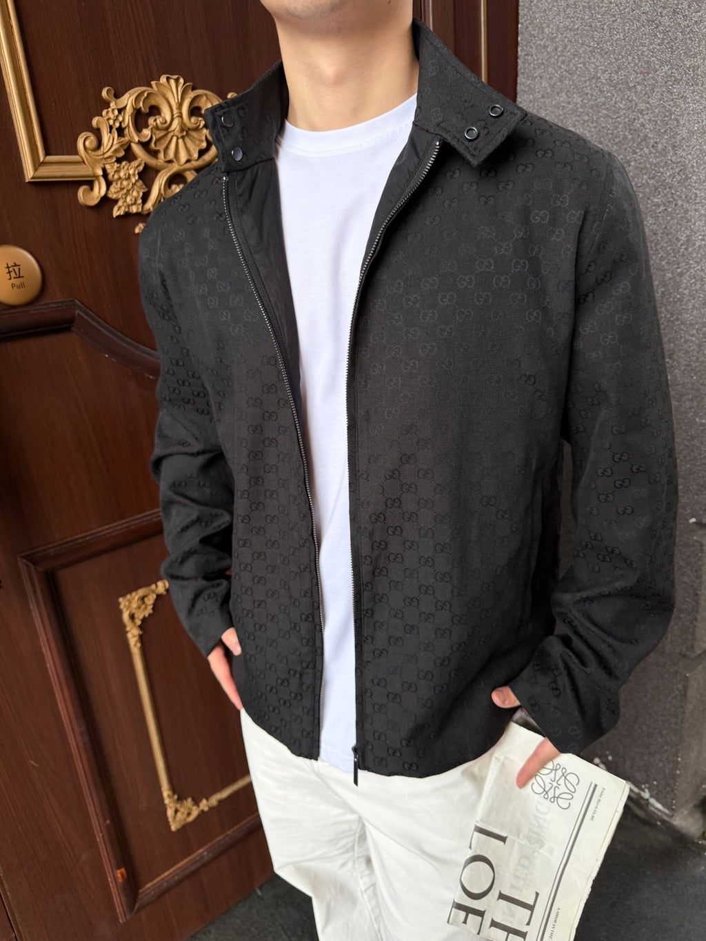 2026 New Model GU Full-Print Logo Zipper Jacket (AA1011-C05)