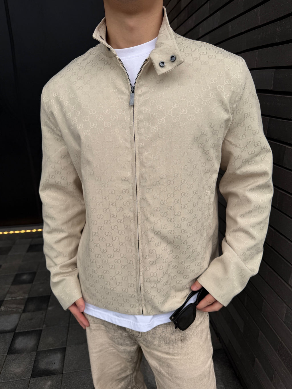 2026 New Model GU Full-Print Logo Zipper Jacket (AA1011-C05)