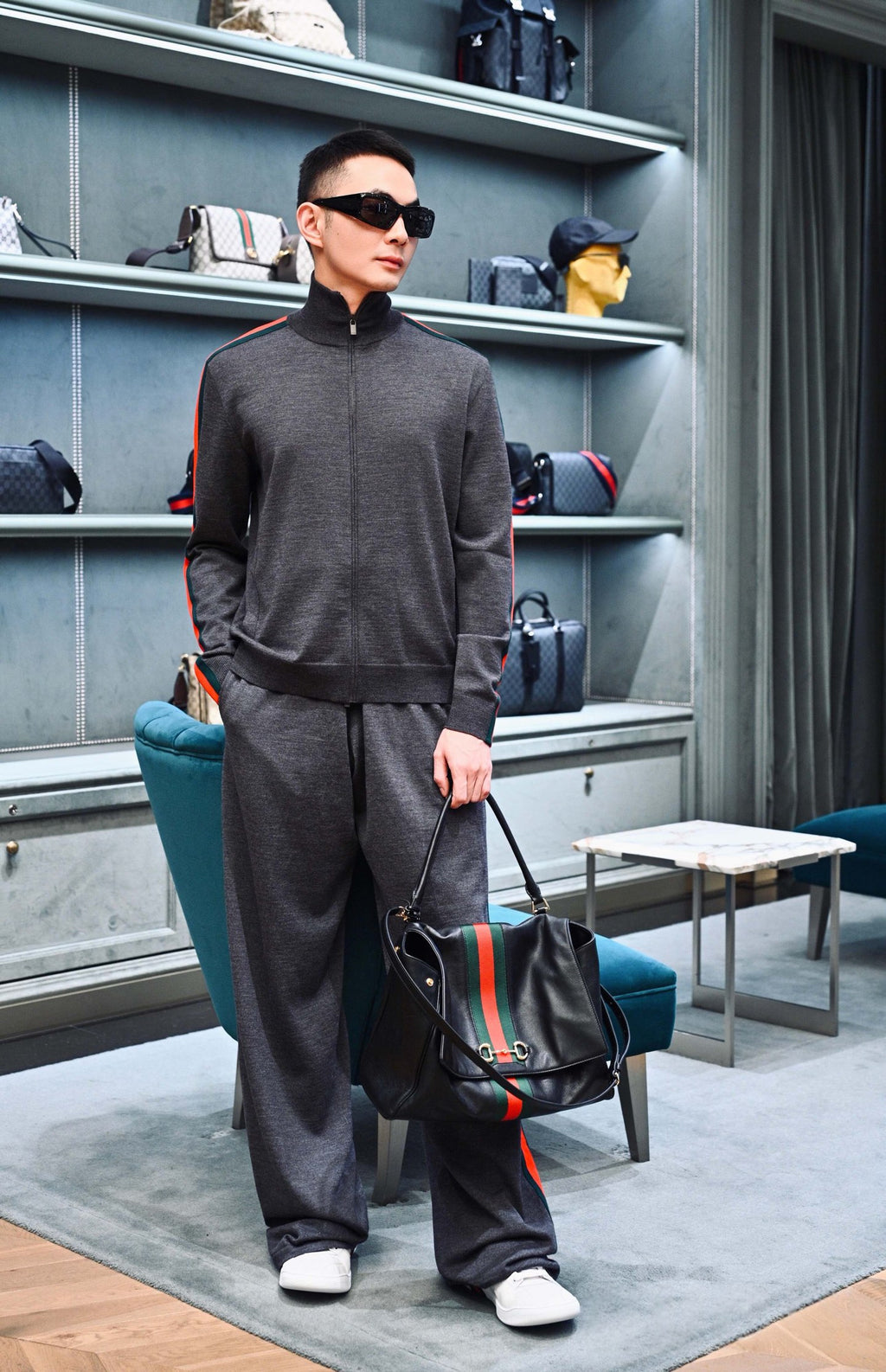 2026 new model GU color-matched woven wool pants (AA1049-B30)