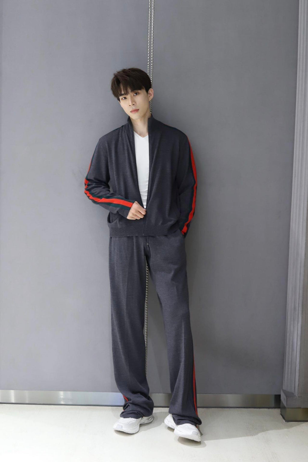 2026 new model GU color-matched woven wool pants (AA1049-B30)