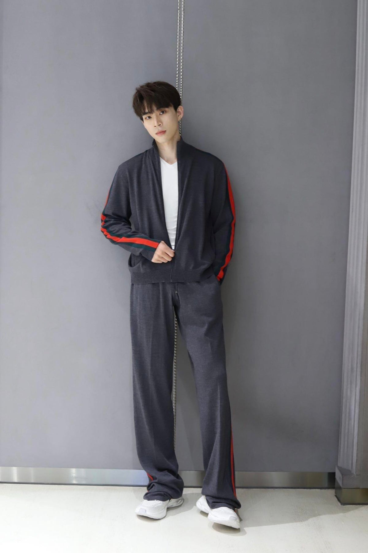2026 new model GU color-matched woven wool pants (AA1049-B30)