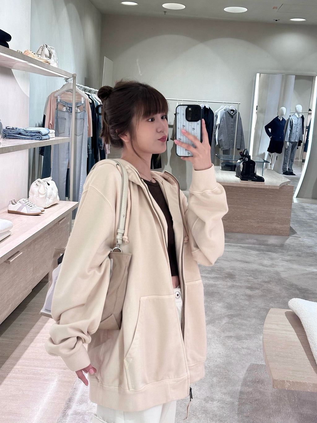 2026 new model Mai unfinished embroidered print coat (25284-B80)