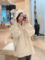 2026 new model Mai unfinished embroidered print coat (25284-B80)