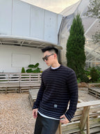 2026 New Style Way Embroidered Striped Jacquard Sweater (AA633-B50)