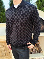 2026 New Model GU Printed GG Plaid Sweater (AA1025-B60)
