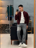 2026 New TB Striped Zip-Up Sweater Coat (AA1021-B90)