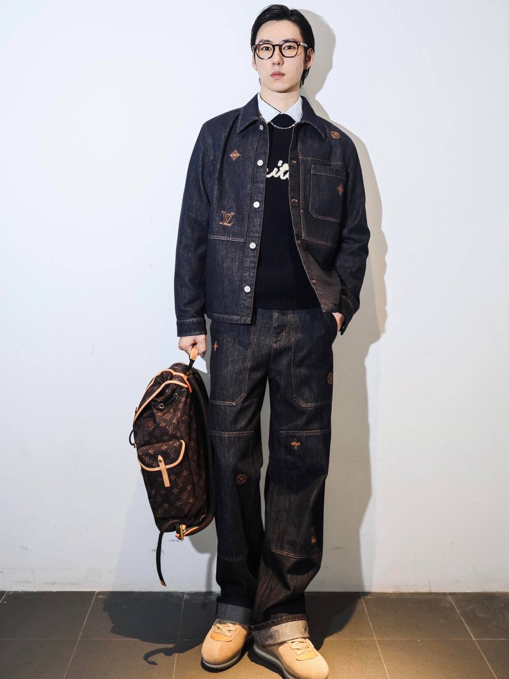 2026 new model LY embroidered logo jeans (BB4058-B70)