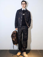 2026 new model LY embroidered logo jeans (BB4058-B70)