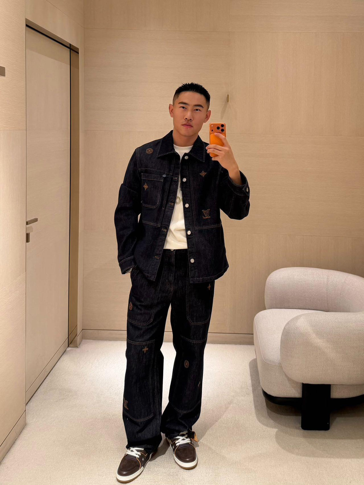 2026 new model LY embroidered logo jeans (BB4058-B70)
